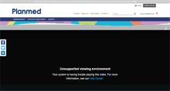 Desktop Screenshot of planmed.com