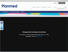 Tablet Screenshot of planmed.com